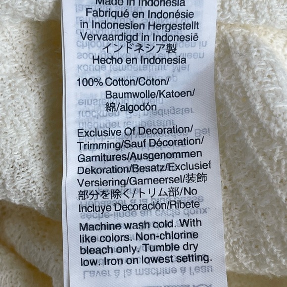 Madewell Texture & Thread Ruffle Long Sleeve Blouse Size XL - Picture 6 of 7